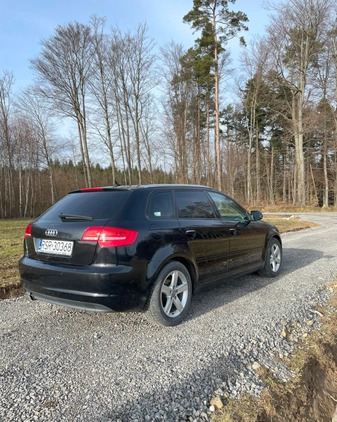 Audi A3 cena 38000 przebieg: 194000, rok produkcji 2011 z Biskupiec małe 121
